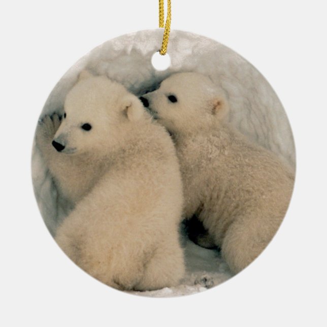 Alaskan Polar Bären Keramikornament (Vorne)