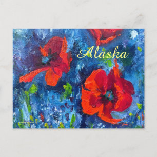 Alaskan Poppies Postcard Postkarte