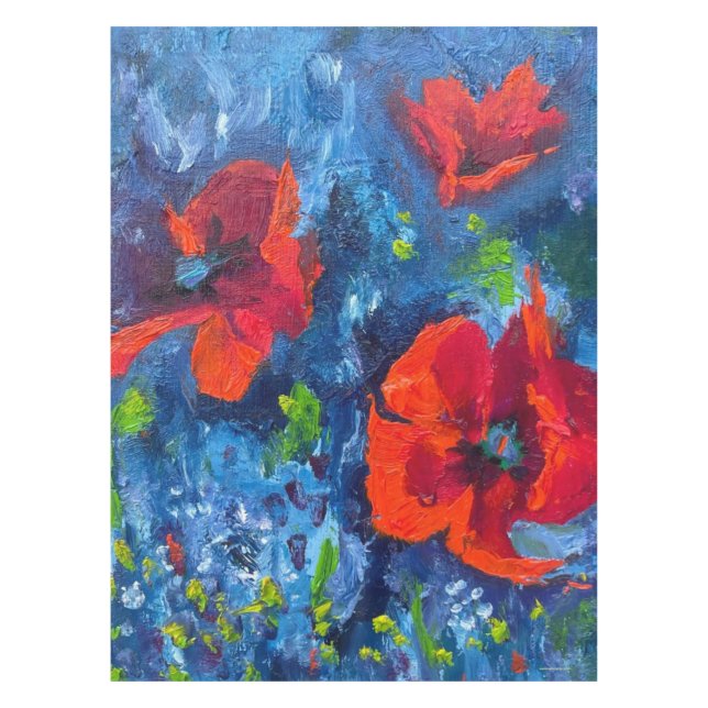 Alaskan Poppies Tablecloth Tischdecke (Vorderseite)