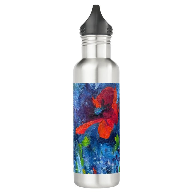 Alaskan Poppies Wasserflasche aus rostfreiem Stahl Edelstahlflasche (Links)