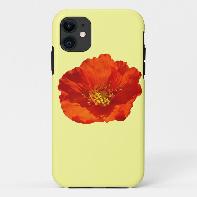 Alaskan Red Poppy Colorful Blume Case-Mate iPhone Hülle (Rückseite)