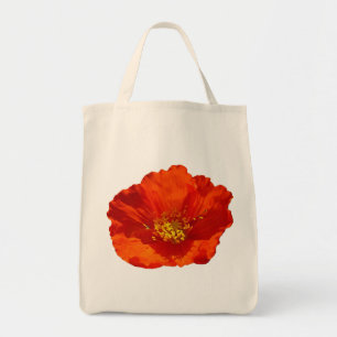 Alaskan Red Poppy Colorful Blume Tragetasche