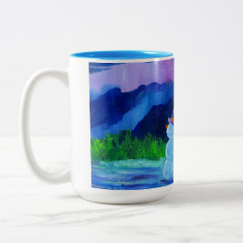 Alaskan Snowman Zwei Töne 15oz Tasse