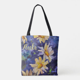 Alaskan Stiefmütterchen Tote Tasche mit ALASKA