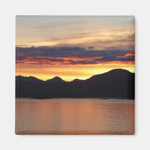 Alaskan Sunset I Beautiful Alaska Fotografie Magnet