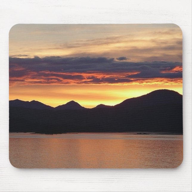 Alaskan Sunset I Beautiful Alaska Fotografie Mousepad (Vorne)