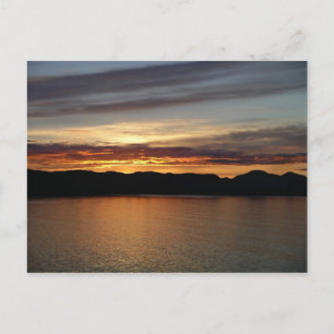 Alaskan Sunset II - Schöne Alaska-Fotografie Postkarte