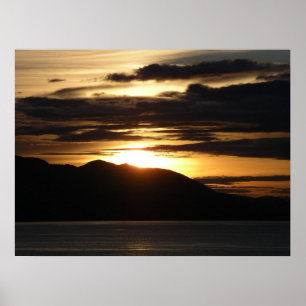 Alaskan Sunset III Schöne Alaska-Fotografie Poster