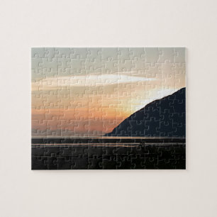 Alaskan Sunset über Turnagain Arm Puzzle