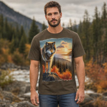 Alaskan Timber Wolf Herbstsaison Mens