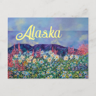 Alaskan Tisha's Garden Postcard Postkarte
