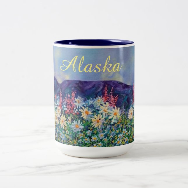 Alaskan Tisha's Garden Zweifarbige Tasse (Mittel)