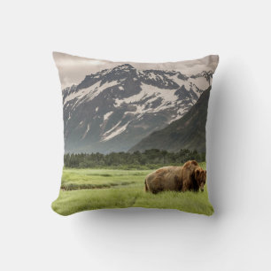 Alaskan Ufer, Grizzlybär Kissen