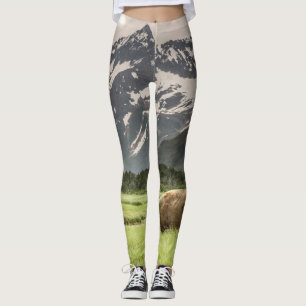 Alaskan Ufer, Grizzlybär Leggings
