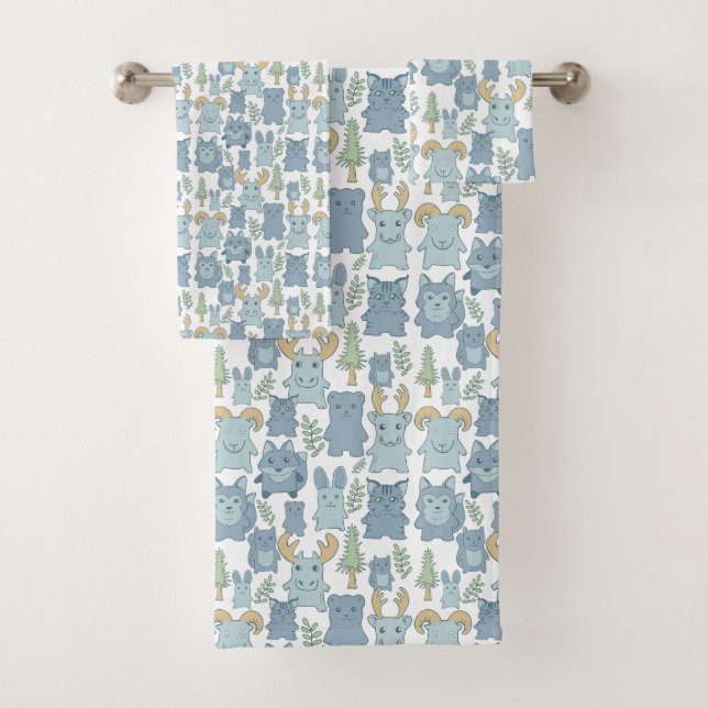 Alaskan Wild Animals Badetuch Set (Insitu)