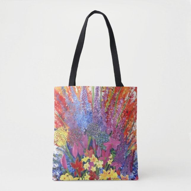 Alaskan Wildblumen Tote Bag (Vorderseite)