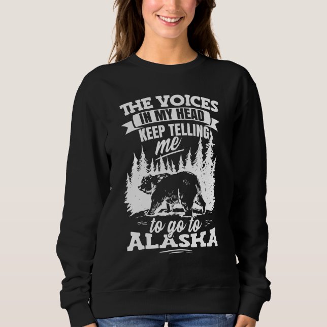 Alaskan Wilderness Alaska Urlaub Sweatshirt (Vorderseite)