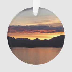 Alaskanischer Sonnenuntergang I Schöne Alaska-Foto Ornament