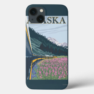 AlaskaRailroad und Fireweed-Vintage Reise Case-Mate iPhone Hülle
