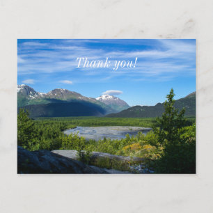 Alaska's Exit Glacier Valley Danke Postkarte