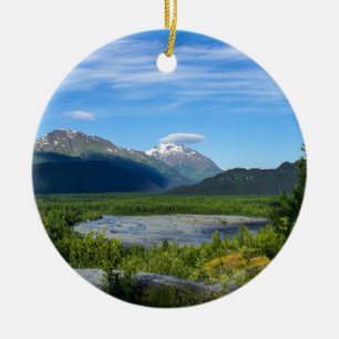 Alaska's Exit Glacier Valley Keramikornament
