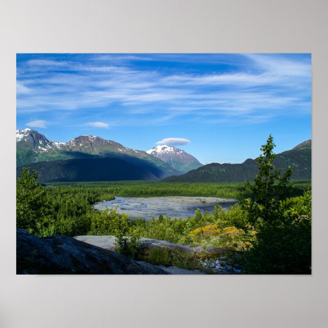 Alaska's Exit Glacier Valley Poster (Vorne)