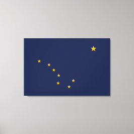 Alaska's Flag Wrapped Canvas Leinwanddruck