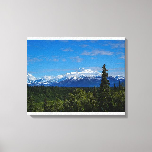Alaska's Mt. McKinley Leinwanddruck (Vorderseite)