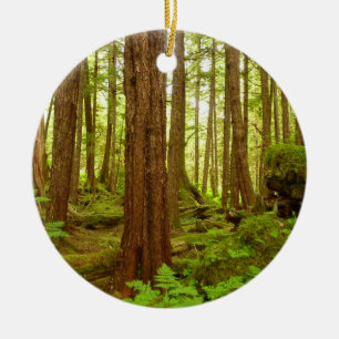 Alaskischer gemäßligter Regenwald Keramik Ornament
