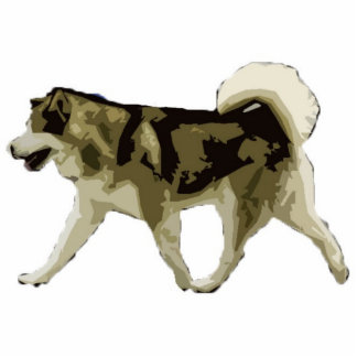 Alaskischer Malamute Freistehende Fotoskulptur