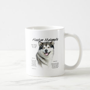 Alaskischer Malamute-Geschichtsentwurf Kaffeetasse