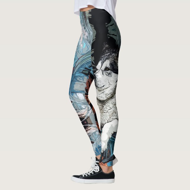 Alaskischer Malamute-HundeLeggings Leggings (Links)
