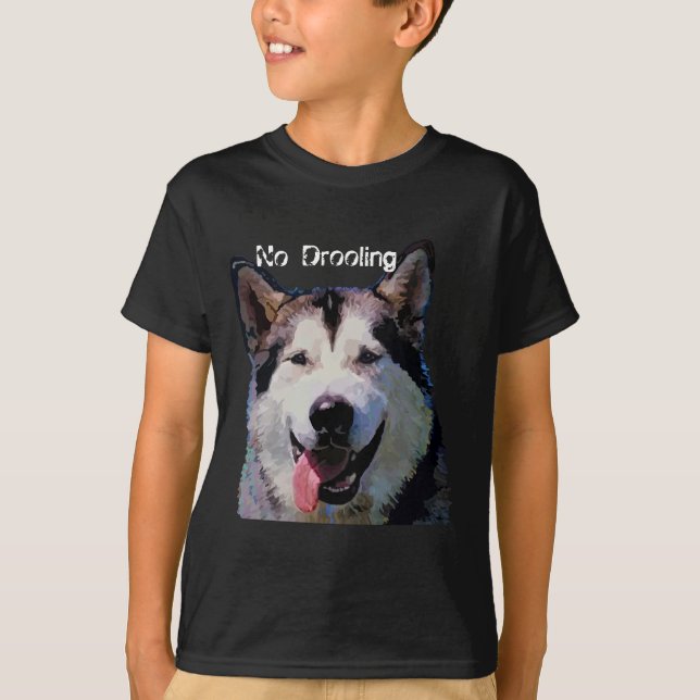 Alaskischer Malamute-Jungen-T - Shirt "kein (Vorderseite)