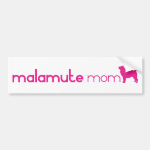Alaskischer Malamute-Mama Autoaufkleber