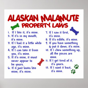 ALASKISCHER MALAMUTE PL2 POSTER