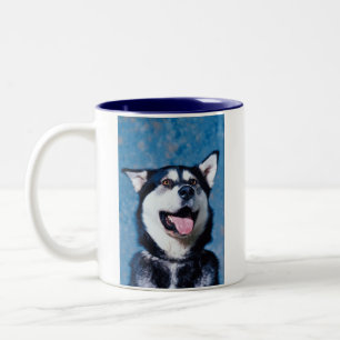Alaskischer Malamute-Tasse Zweifarbige Tasse