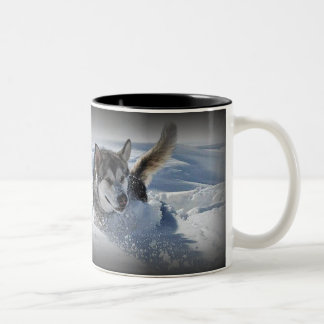 Alaskischer Malamute Zweifarbige Tasse