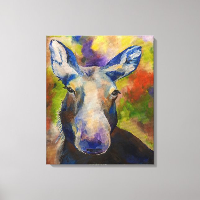 Alaskischer Mr. Moosey Elch  Leinwanddruck (Vorderseite)