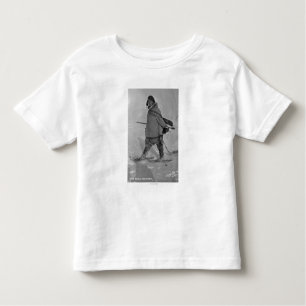 Alaskischer Siegel-Jäger mit Snowshoes-Fotografie Kleinkind T-shirt