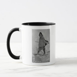Alaskischer Siegel-Jäger mit Snowshoes-Fotografie Tasse