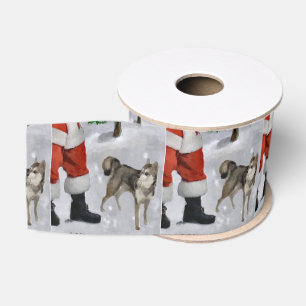 Alaskisches Klee Kai glauben Weihnachten Ripsband