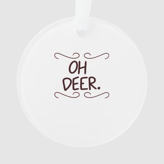Alastor Oh Deer Creative Art Desig-Acrylornament Ornament (Vorderseite)