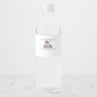 Alastor Oh Deer Kreative Kunstgestaltung Wasserflaschenetikett