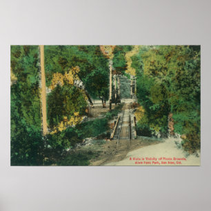 Alaun-Felsen-Park-Picknick-Boden-Vista-Ansicht Poster