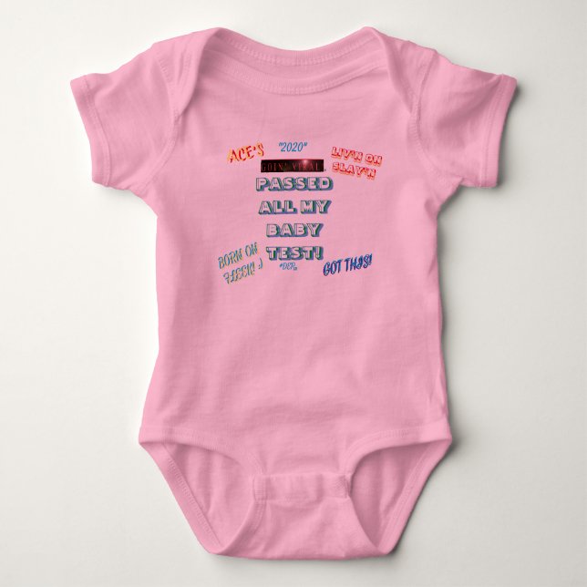 #ALAVANT PRODUCTIONS Ace Baby Tests Strampler (Vorderseite)