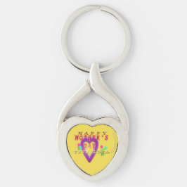 #ALAVANTPROZ #Lila-heart #Mother's Day Key Chain Schlüsselanhänger