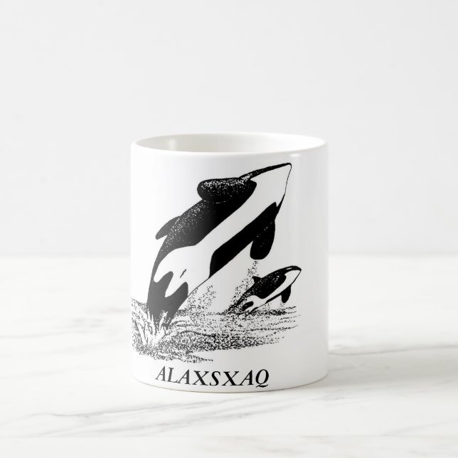 ALAXSXAQ - Kaffee-Tasse - Orca-Grafik Kaffeetasse (Mittel)