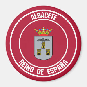Albacete Round Emblem Magnet