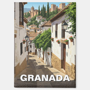Albaicin Granada Spanien Reise Magnet