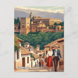 Albaicín Granada Spanien Reise Postkarte